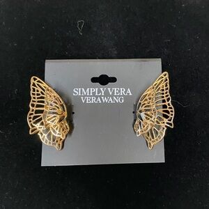 Simply Vera Vera Wang Gold Filigree Butterfly Earrings